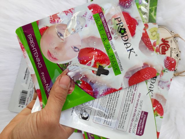 Sản phẩm mỹ phẩm Prodak strawberry soft facial mask - mặt nạ sáng da dâu tây 30g vi phạm không đáp ứng yêu cầu chất lượng về chỉ tiêu giới hạn vi sinh vật.