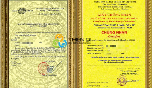 giấy phép vệ sinh an toàn thực phẩm