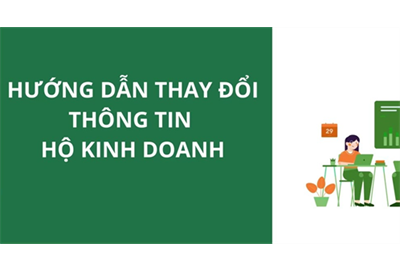Hướng dẫn thủ tục thay đổi đăng ký kinh doanh