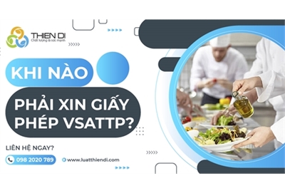 Khi nào doanh nghiệp phải xin giấy phép vệ sinh an toàn thực phẩm?